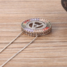 Load image into Gallery viewer, Fancy Multi-Color Initial Pendant (All Letters Available)