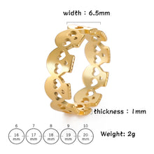 Load image into Gallery viewer, Skulls in Love Ring (Options Available)
