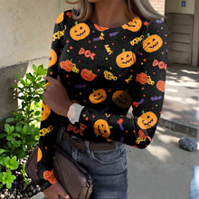 Load image into Gallery viewer, Ladies' Halloween-Themed Pullover Tops (Various Options Available)
