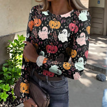 Load image into Gallery viewer, Ladies' Halloween-Themed Pullover Tops (Various Options Available)