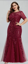 Load image into Gallery viewer, Plus Size Mesh Sequin Leaves Dress (Options Available)
