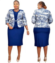 Load image into Gallery viewer, Two-Piece Dress &amp; Blazer Set (Options Available)