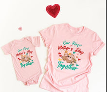 Load image into Gallery viewer, Our First Mother&#39;s Day T-shirt &amp; Romper (Sold Separately)