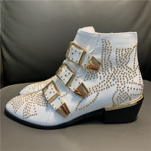 Load image into Gallery viewer, Flower Studded Ankle Boots (Options Available)