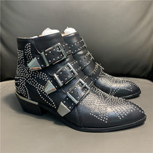 Load image into Gallery viewer, Flower Studded Ankle Boots (Options Available)