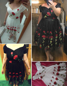 A Bouquet of Red Roses Dress