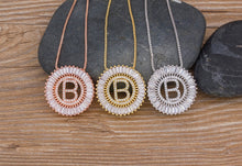 Load image into Gallery viewer, Fancy Initial Pendant (All Letters Available)
