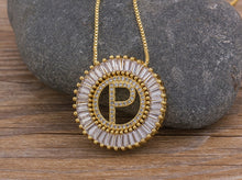 Load image into Gallery viewer, Fancy Initial Pendant (All Letters Available)