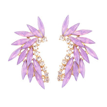 Load image into Gallery viewer, Crystal Wing Earrings (Various Options Available)