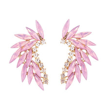 Load image into Gallery viewer, Crystal Wing Earrings (Various Options Available)