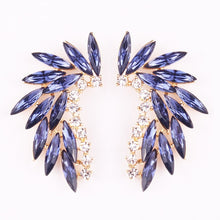 Load image into Gallery viewer, Crystal Wing Earrings (Various Options Available)