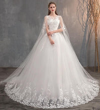 Load image into Gallery viewer, Head Over Heels in Love Wedding Dress (Train Optional)