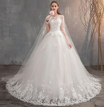 Load image into Gallery viewer, Head Over Heels in Love Wedding Dress (Train Optional)