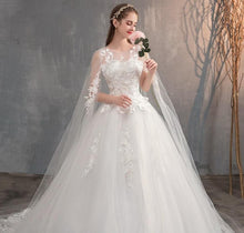 Load image into Gallery viewer, Head Over Heels in Love Wedding Dress (Train Optional)