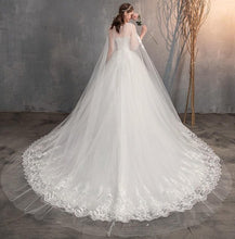 Load image into Gallery viewer, Head Over Heels in Love Wedding Dress (Train Optional)