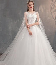 Load image into Gallery viewer, Head Over Heels in Love Wedding Dress (Train Optional)