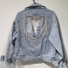 Load image into Gallery viewer, Denim Hidden Heart Jacket