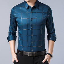 Load image into Gallery viewer, Long Sleeve Geometric Pattern Dress Shirt (Options Available)