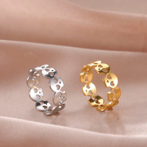 Skulls in Love Ring (Options Available)