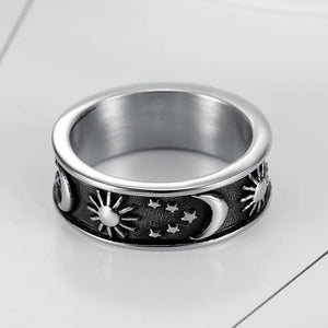 Stainless Steel Constellation Ring