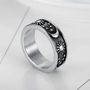 Stainless Steel Constellation Ring