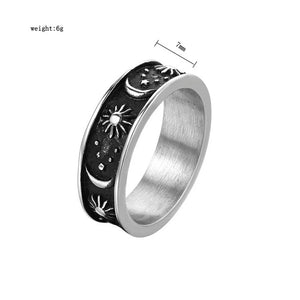 Stainless Steel Constellation Ring