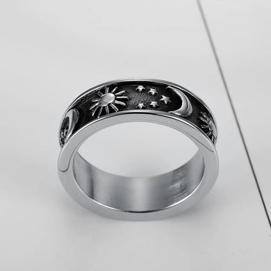 Stainless Steel Constellation Ring
