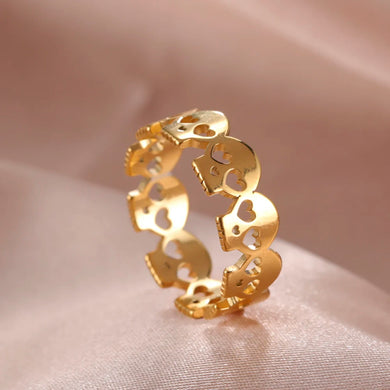 Skulls in Love Ring (Options Available)