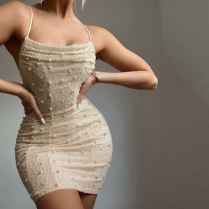 Instahot Pockets Slim Looking Slim-Fit Hot Girl Slip Dress