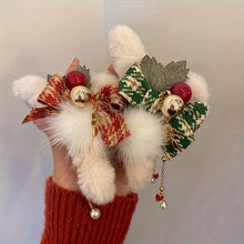 Load image into Gallery viewer, Christmas-Themed Hair Clips (Set Optional)