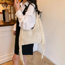 Load image into Gallery viewer, Woven Tassel Beach Bag (Options Available)