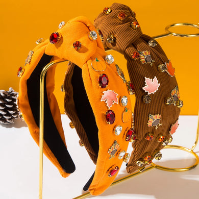 Bejeweled Thanksgiving Headband (Options Available)