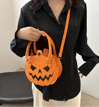 Load image into Gallery viewer, Scary Pumpkin Purse (Options Available)