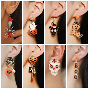 Halloween Earrings (Various Options Available)