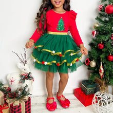 Load image into Gallery viewer, Kids' Ruffled Christmas-Themed Dress (Options Available)