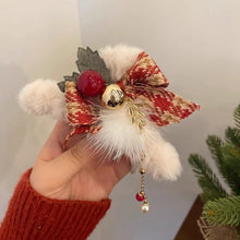 Load image into Gallery viewer, Christmas-Themed Hair Clips (Set Optional)