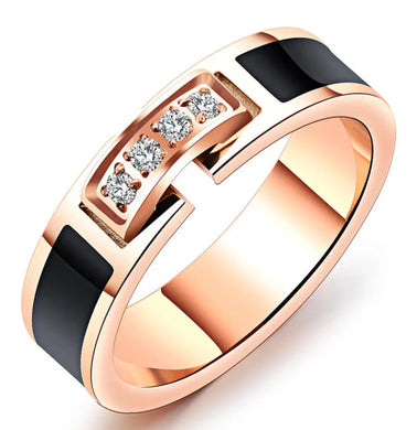 Stainless Steel Rose Gold Ring