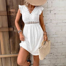 Load image into Gallery viewer, Lacy Spiral Mini Dress