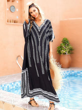 Load image into Gallery viewer, Black Beach Cover Up Plus Size Robe Kaftans Sarong Bathing Suit Cover Ups Beach Pareos Bikini Cover Up Womens Beachwear Tunic
