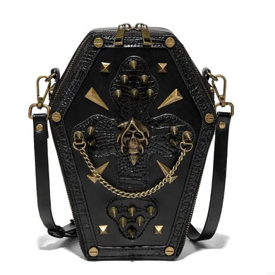 Studded Evil Smile Crossbody Bag