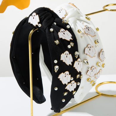 Ghostly Bejeweled Headband (Options Available)