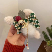 Load image into Gallery viewer, Christmas-Themed Hair Clips (Set Optional)
