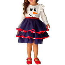 Load image into Gallery viewer, Kids' Ruffled Christmas-Themed Dress (Options Available)