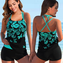 Load image into Gallery viewer, New Women Floral Print Two-Piece Swimsuit Sexy Tankini Female Monokini 2022 Summer Plus Size Beach Bathing Suits Swimwear