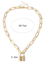 Load image into Gallery viewer, Under Lock &amp; Link Chain Pendant (Options Available)