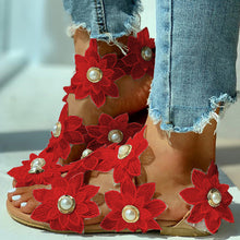 Load image into Gallery viewer, Floral Beaded Sandals (Options Available)