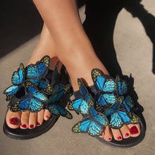 Load image into Gallery viewer, Swarm of Butterflies Sandals (Options Available)