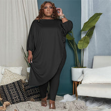 Load image into Gallery viewer, Plus Size Two-Piece Solid Color Set (Options Available)