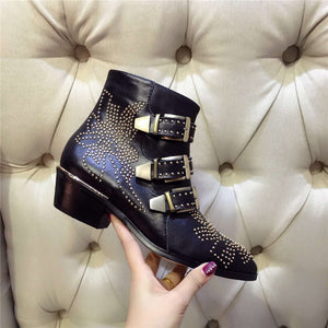 Flower Studded Ankle Boots (Options Available)