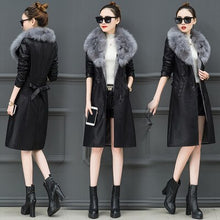 Load image into Gallery viewer, Faux Fur Leather Coat (Options Available)
